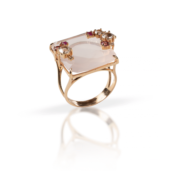 Anel Quartzo Rosa - Imagem 1