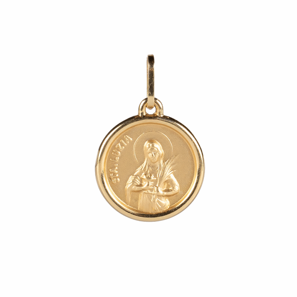 Pingente Medalha Santa Luzia - Imagem 1