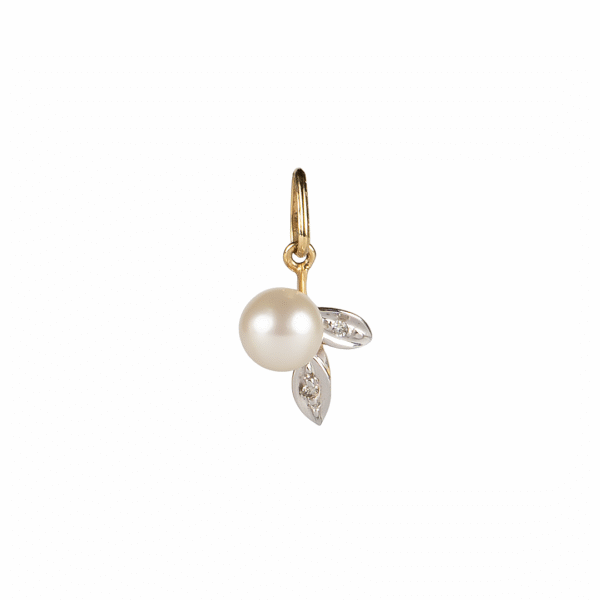 Pingente Pérola com Diamantes - Imagem 1