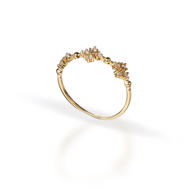 Anel Trevo de Diamantes - Imagem 1