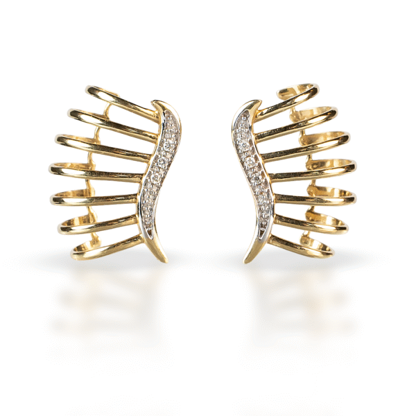 Brinco Ear Cuff com Diamantes - Imagem 1