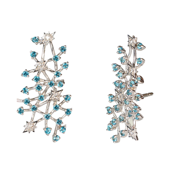 Brinco Topázio com Diamantes - Imagem 1